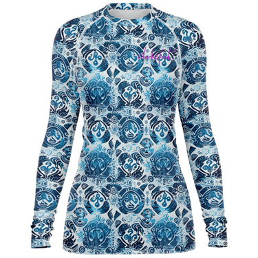 Chokefish™ Long Sleeve Rashguard Sun&Saltwater Woman's Shirt-001